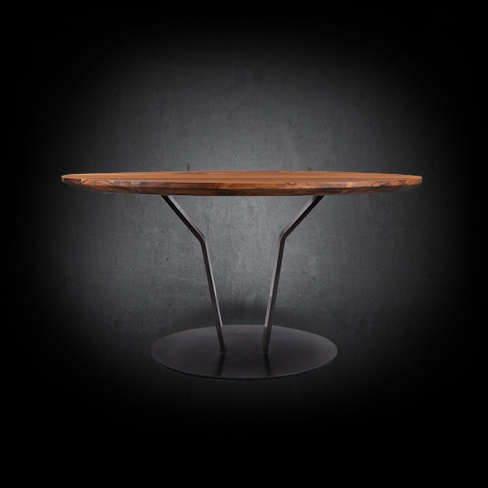 The Iron V Surfboard Dining Table - Handcrafted by Teak Me Home - Berkeley, CA